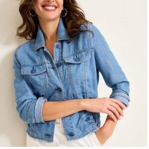 NWOT Tommy Bahama Twin Palms Chambray O'lei Jacket SZ M